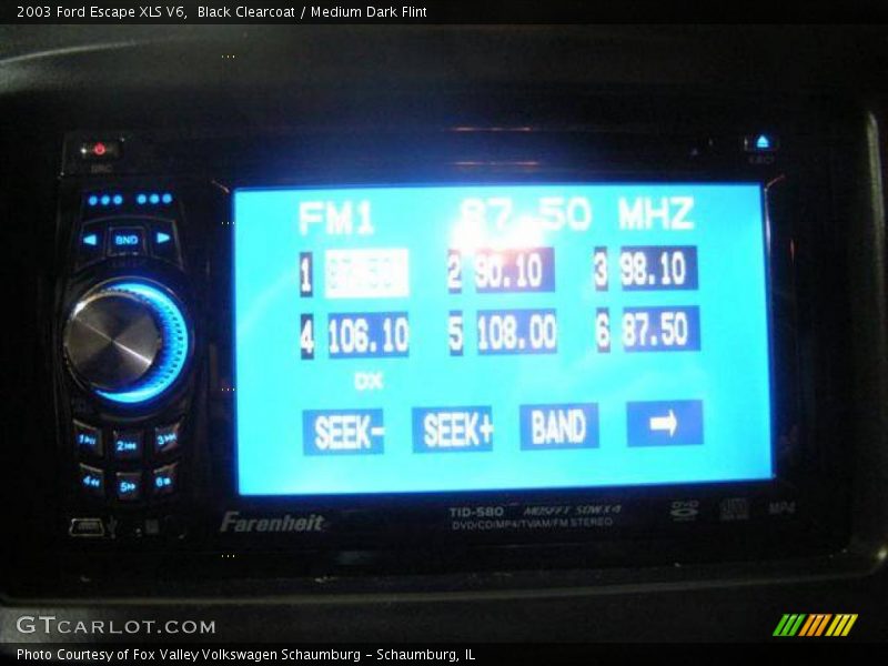 Black Clearcoat / Medium Dark Flint 2003 Ford Escape XLS V6