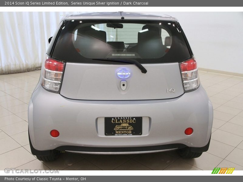 Series Unique Silver Ignition / Dark Charcoal 2014 Scion iQ Series Limited Edition