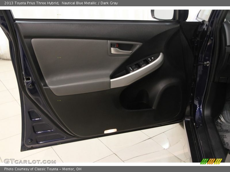 Nautical Blue Metallic / Dark Gray 2013 Toyota Prius Three Hybrid