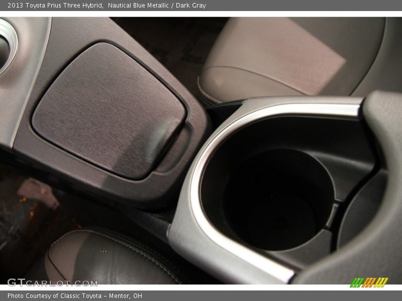 Nautical Blue Metallic / Dark Gray 2013 Toyota Prius Three Hybrid