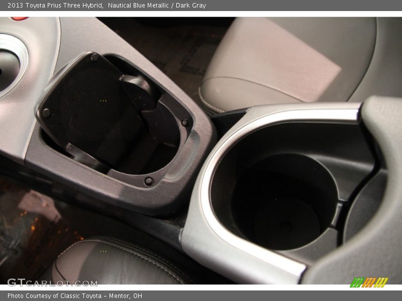 Nautical Blue Metallic / Dark Gray 2013 Toyota Prius Three Hybrid