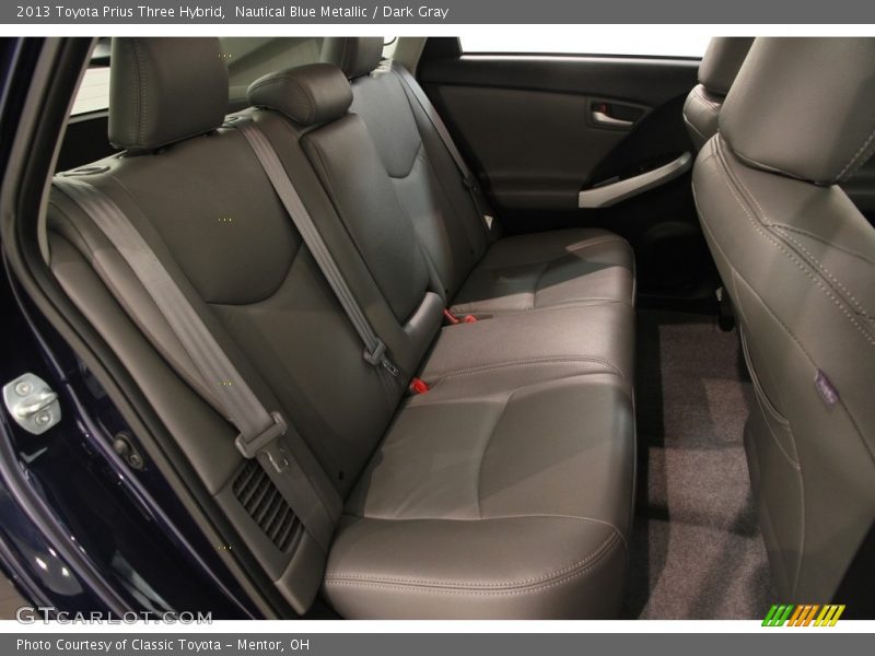 Nautical Blue Metallic / Dark Gray 2013 Toyota Prius Three Hybrid