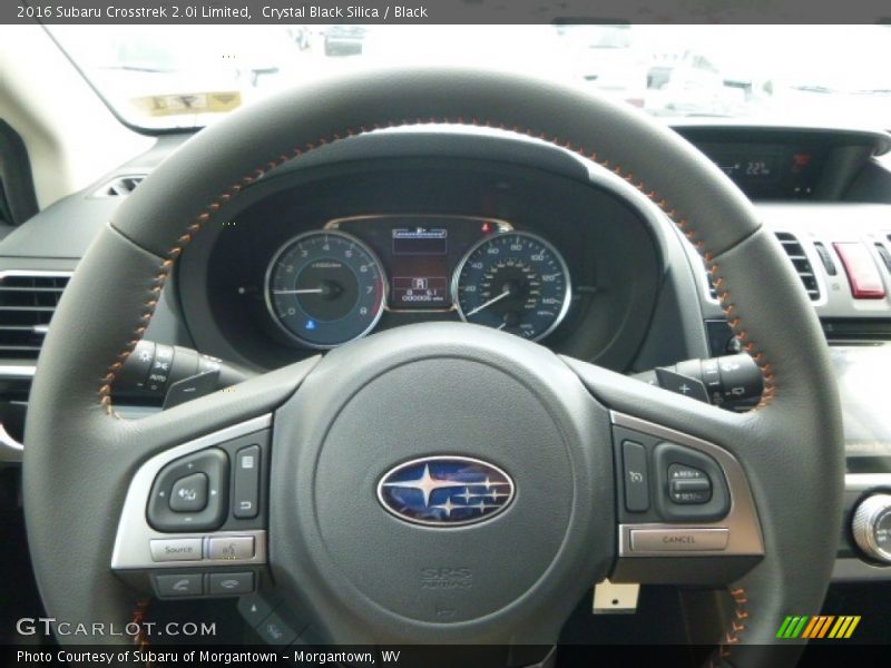 Crystal Black Silica / Black 2016 Subaru Crosstrek 2.0i Limited