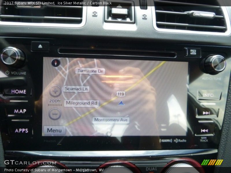 Ice Silver Metallic / Carbon Black 2017 Subaru WRX STI Limited