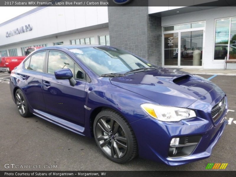 Lapis Blue Pearl / Carbon Black 2017 Subaru WRX Premium