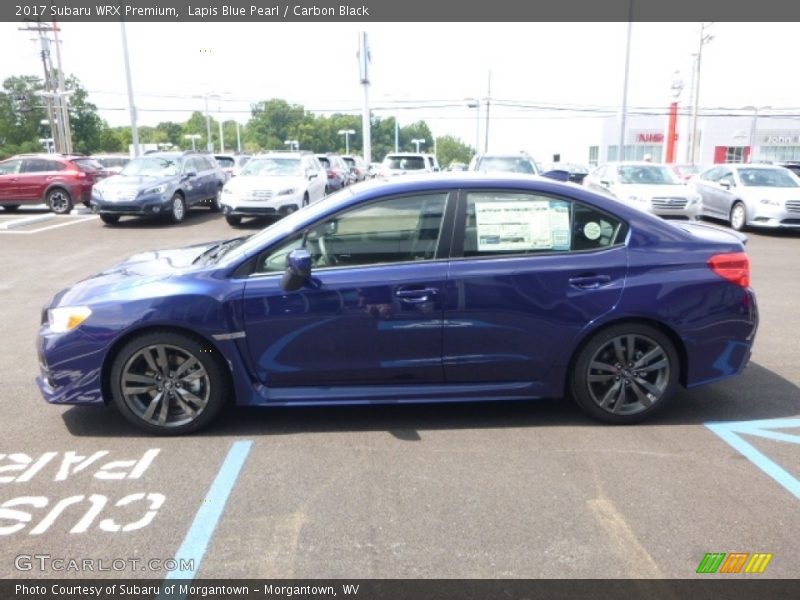 Lapis Blue Pearl / Carbon Black 2017 Subaru WRX Premium