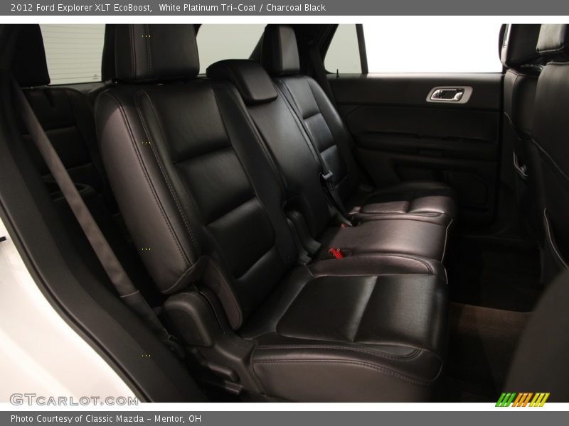 White Platinum Tri-Coat / Charcoal Black 2012 Ford Explorer XLT EcoBoost
