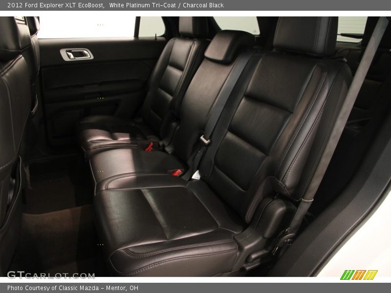 White Platinum Tri-Coat / Charcoal Black 2012 Ford Explorer XLT EcoBoost