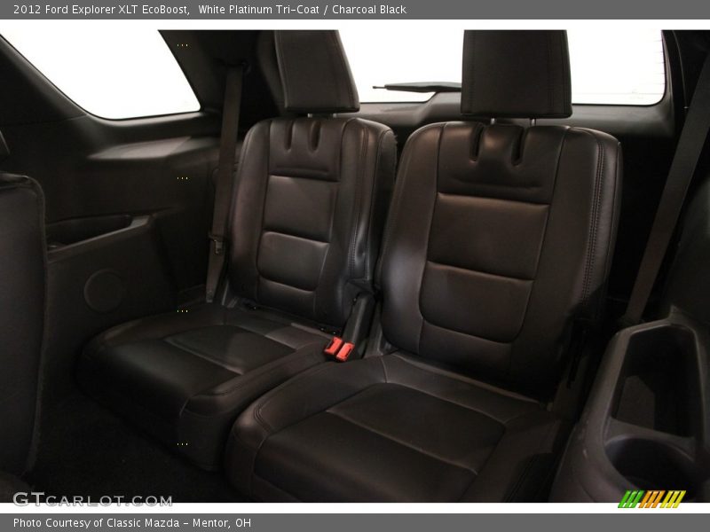 White Platinum Tri-Coat / Charcoal Black 2012 Ford Explorer XLT EcoBoost