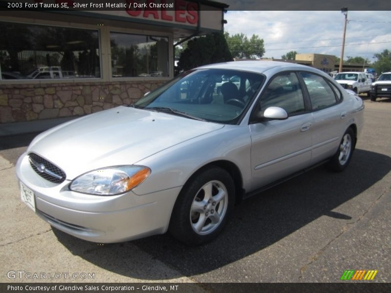 Silver Frost Metallic / Dark Charcoal 2003 Ford Taurus SE