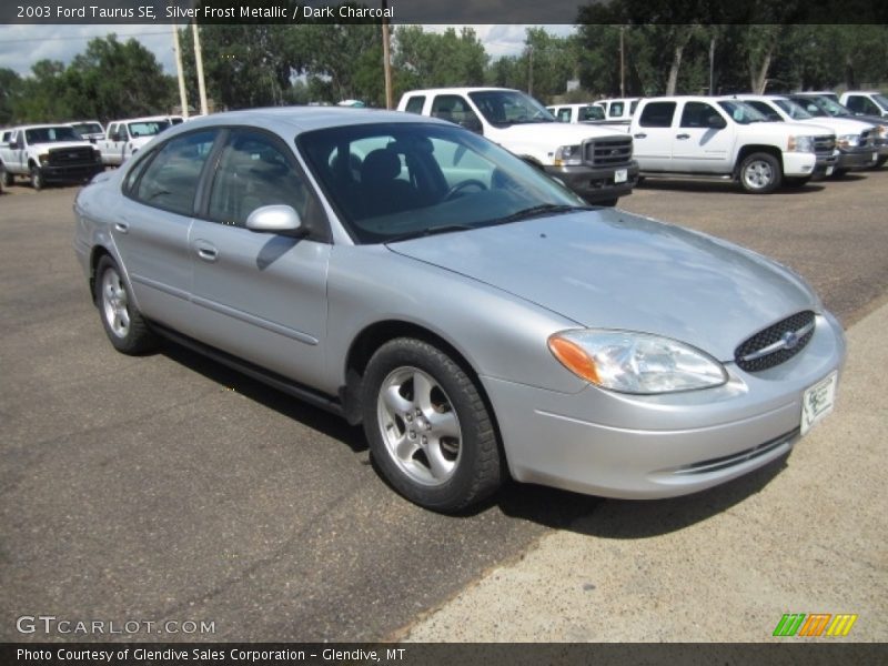 Silver Frost Metallic / Dark Charcoal 2003 Ford Taurus SE