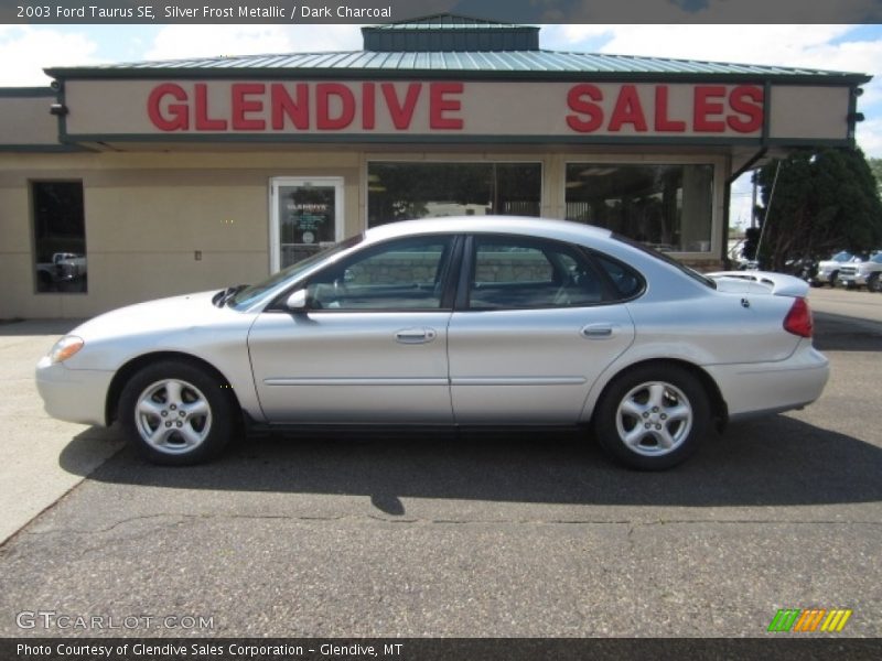 Silver Frost Metallic / Dark Charcoal 2003 Ford Taurus SE