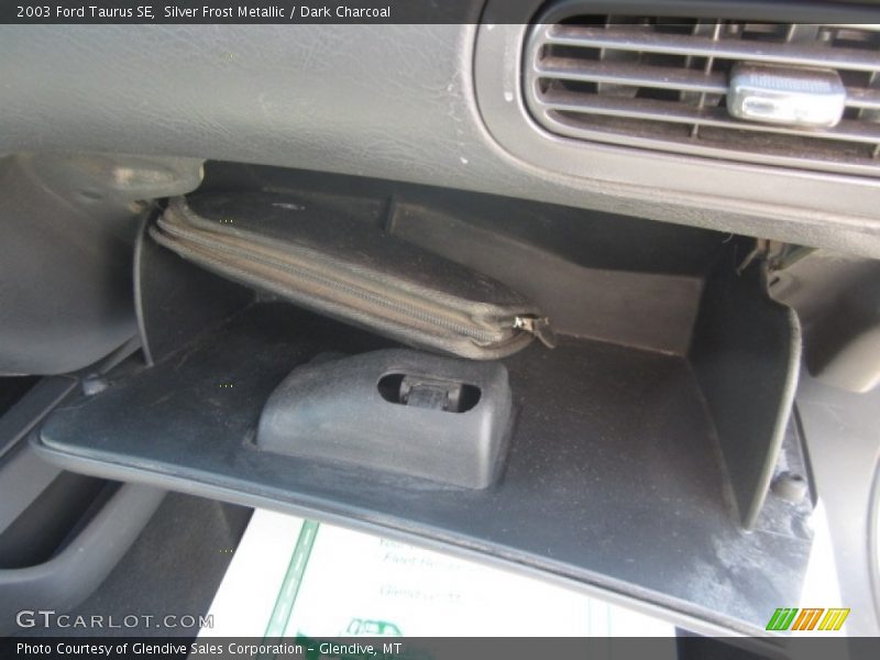 Silver Frost Metallic / Dark Charcoal 2003 Ford Taurus SE