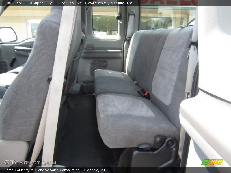 Oxford White / Medium Flint 2002 Ford F250 Super Duty XL SuperCab 4x4