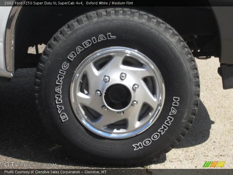 Oxford White / Medium Flint 2002 Ford F250 Super Duty XL SuperCab 4x4