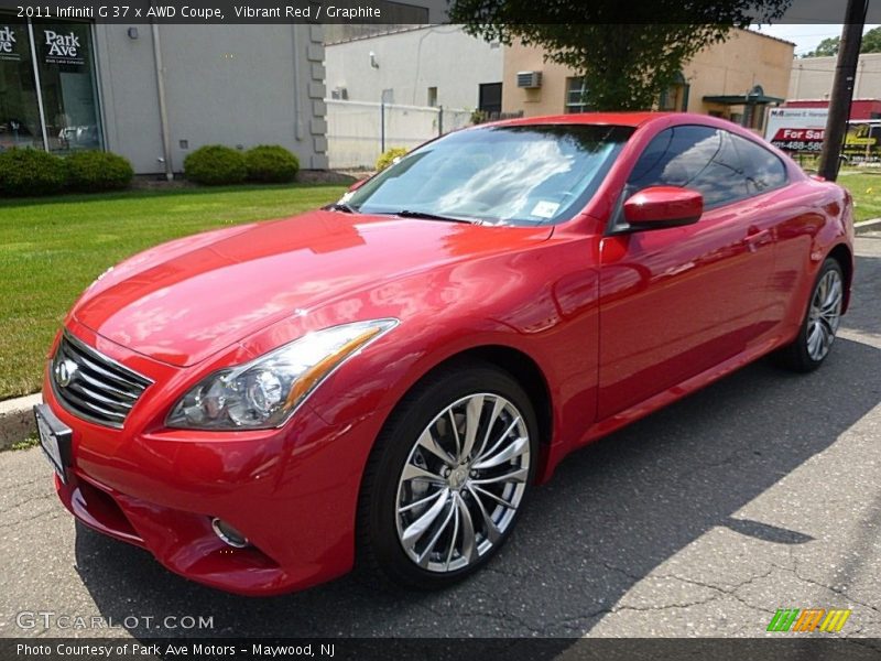 Front 3/4 View of 2011 G 37 x AWD Coupe