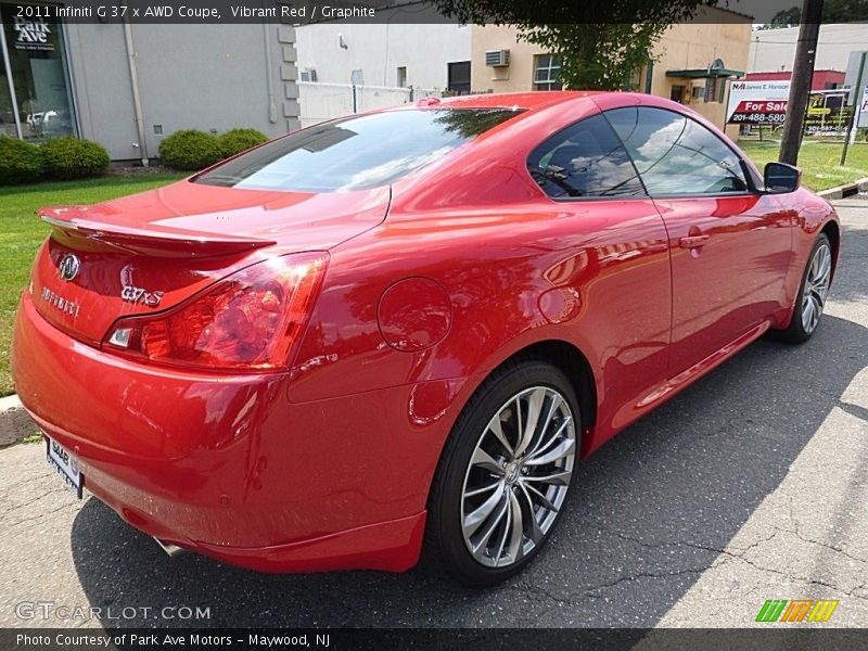 Vibrant Red / Graphite 2011 Infiniti G 37 x AWD Coupe