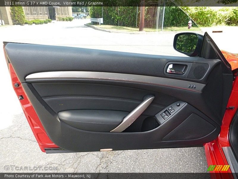 Vibrant Red / Graphite 2011 Infiniti G 37 x AWD Coupe