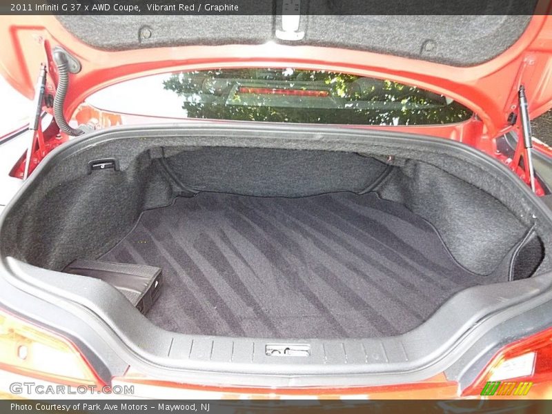 Vibrant Red / Graphite 2011 Infiniti G 37 x AWD Coupe