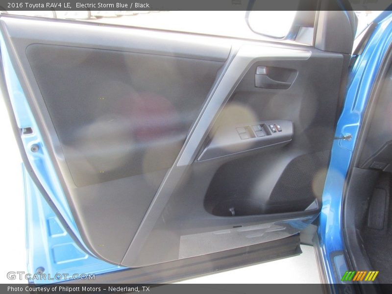 Electric Storm Blue / Black 2016 Toyota RAV4 LE