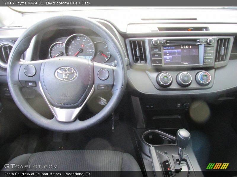 Electric Storm Blue / Black 2016 Toyota RAV4 LE