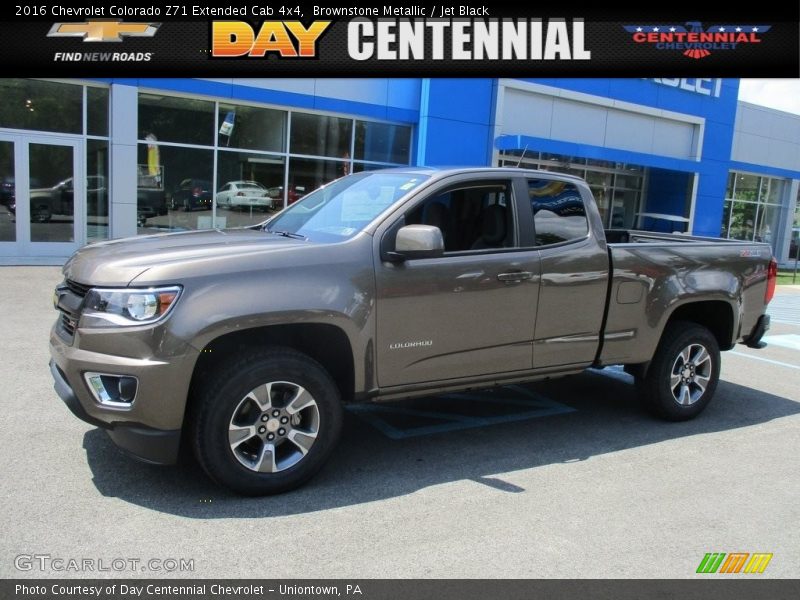 Brownstone Metallic / Jet Black 2016 Chevrolet Colorado Z71 Extended Cab 4x4