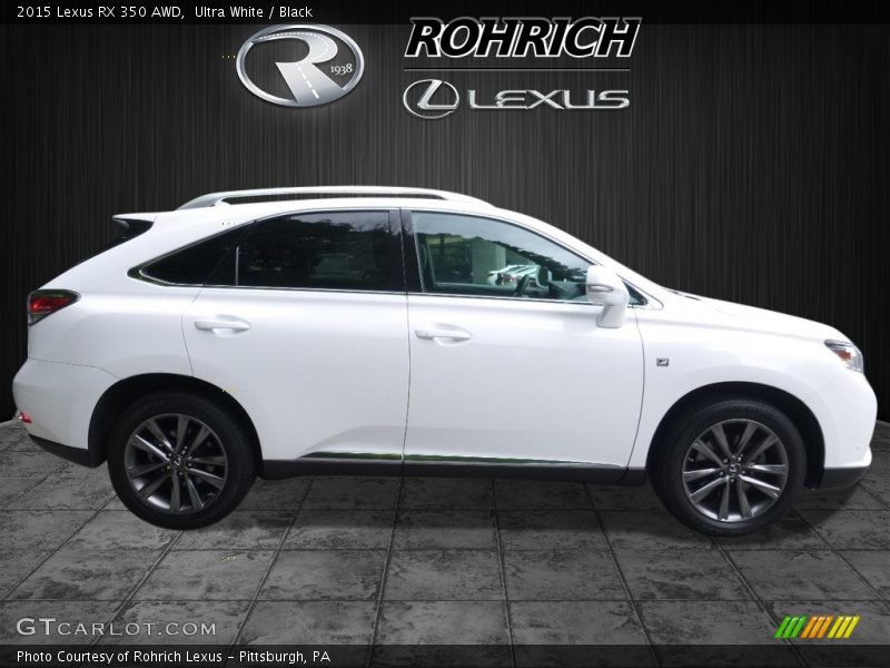Ultra White / Black 2015 Lexus RX 350 AWD
