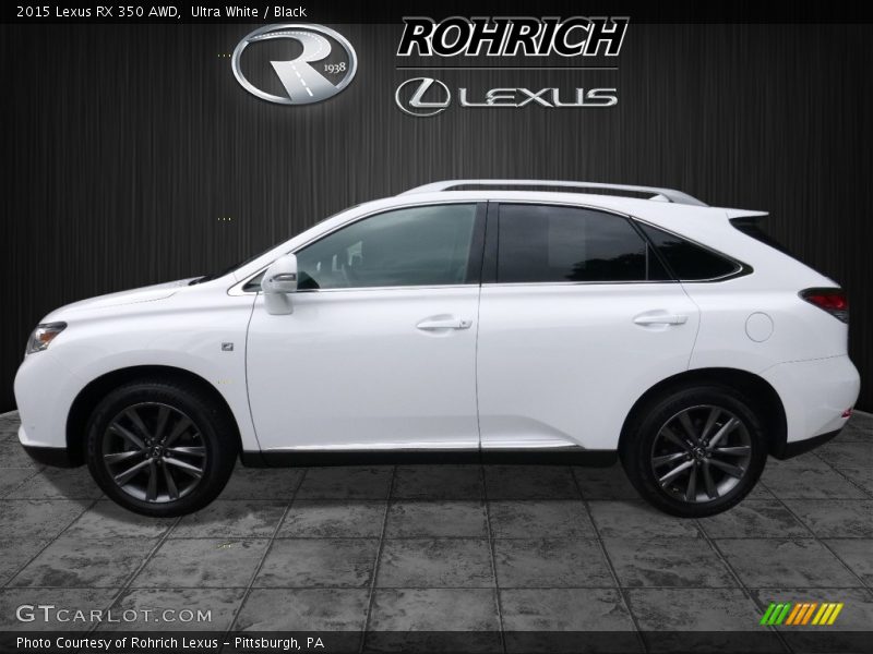 Ultra White / Black 2015 Lexus RX 350 AWD