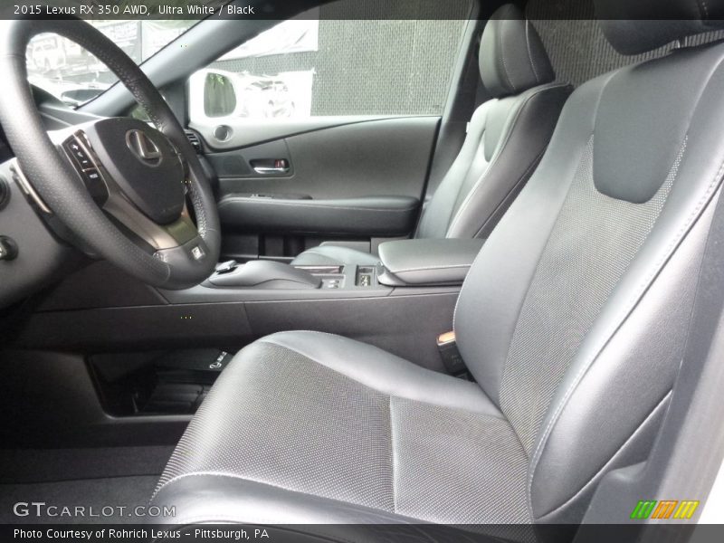 Ultra White / Black 2015 Lexus RX 350 AWD