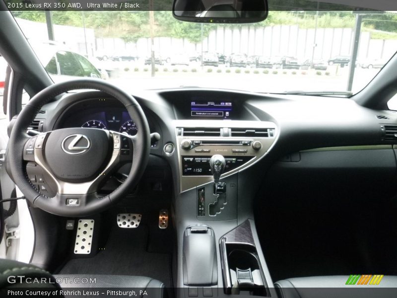 Ultra White / Black 2015 Lexus RX 350 AWD