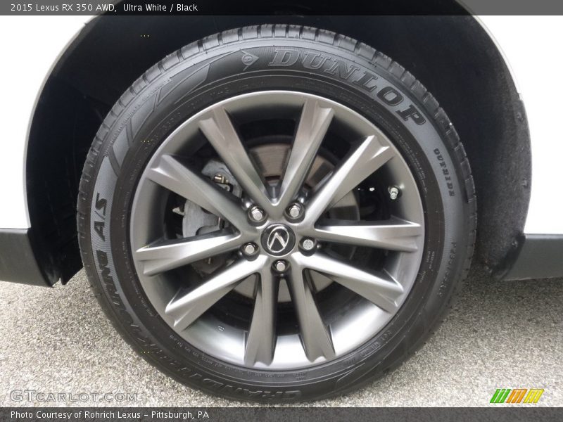 Ultra White / Black 2015 Lexus RX 350 AWD