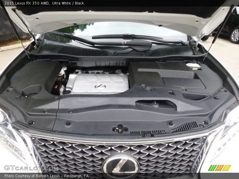 Ultra White / Black 2015 Lexus RX 350 AWD