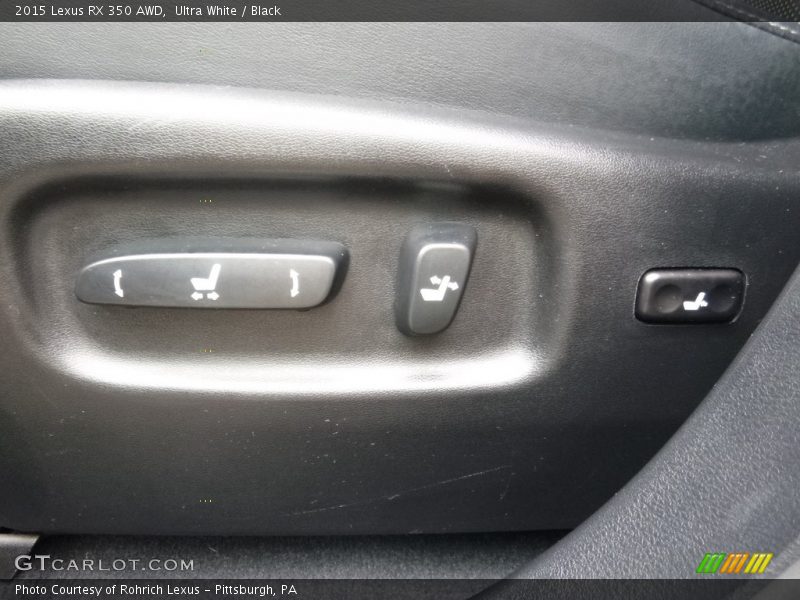 Ultra White / Black 2015 Lexus RX 350 AWD