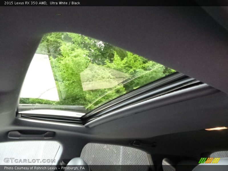Ultra White / Black 2015 Lexus RX 350 AWD