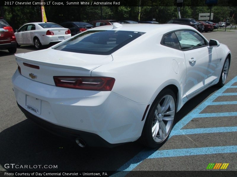 Summit White / Adrenaline Red 2017 Chevrolet Camaro LT Coupe