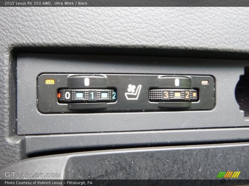 Ultra White / Black 2015 Lexus RX 350 AWD
