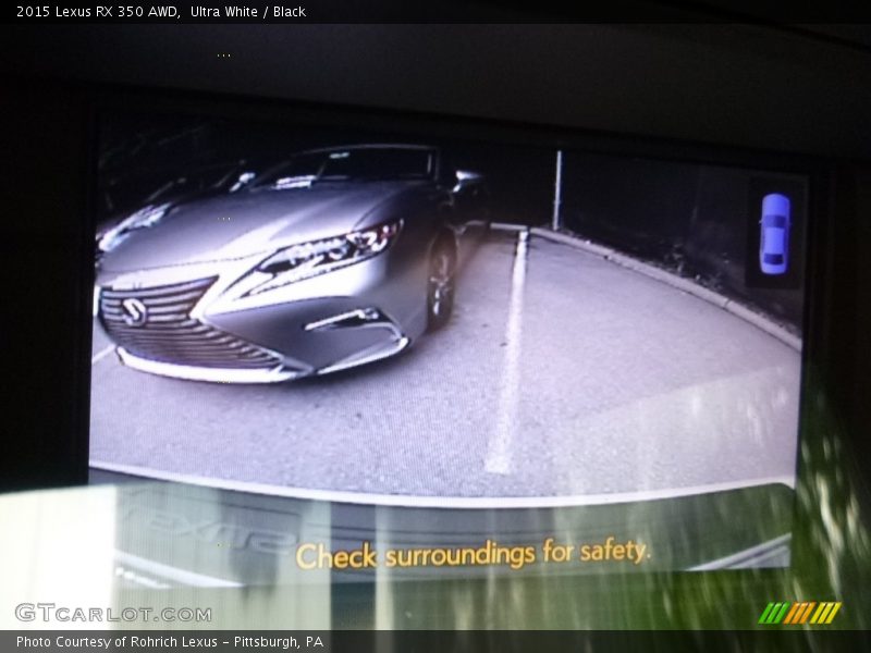 Ultra White / Black 2015 Lexus RX 350 AWD