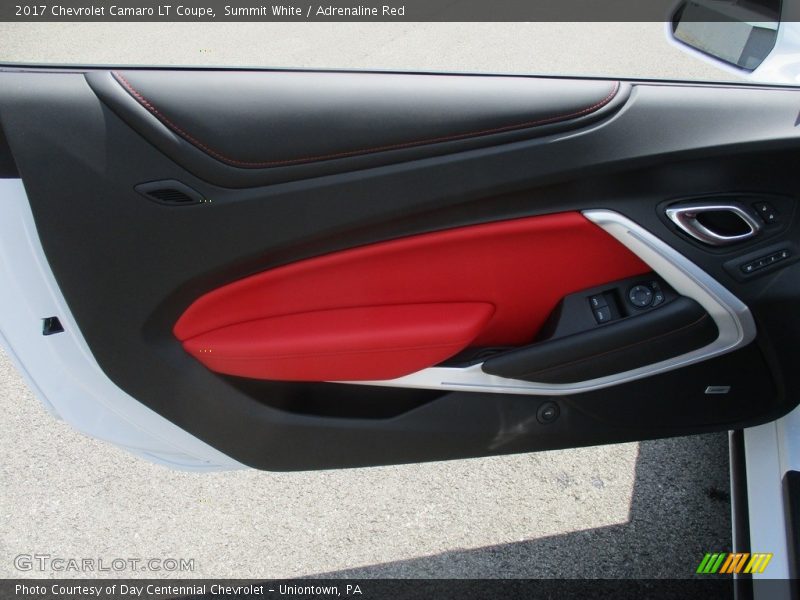 Summit White / Adrenaline Red 2017 Chevrolet Camaro LT Coupe