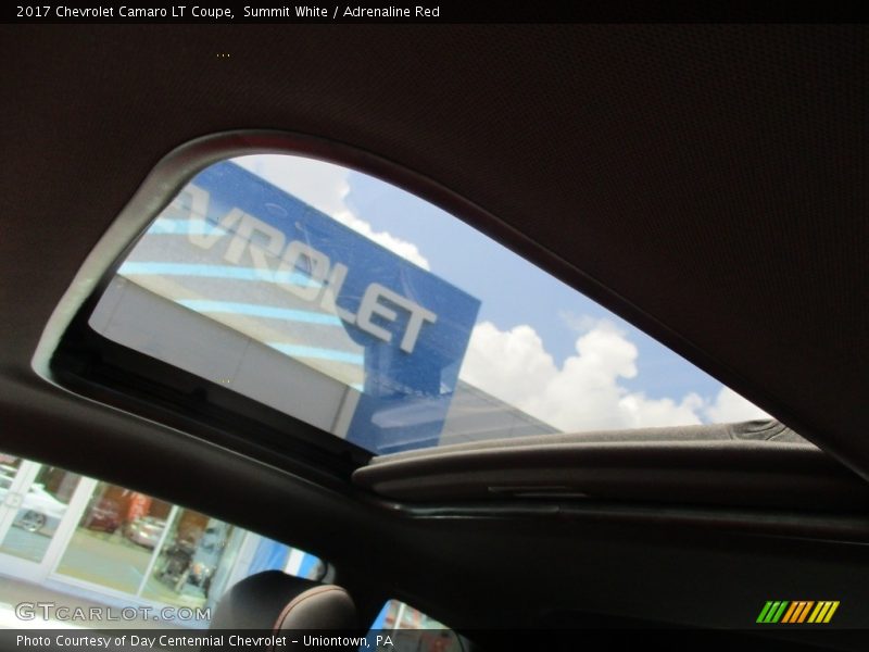Summit White / Adrenaline Red 2017 Chevrolet Camaro LT Coupe