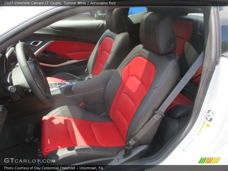 Summit White / Adrenaline Red 2017 Chevrolet Camaro LT Coupe