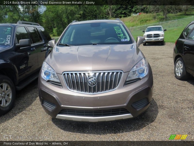 Deep Espresso Brown Metallic / Ebony 2014 Buick Encore AWD