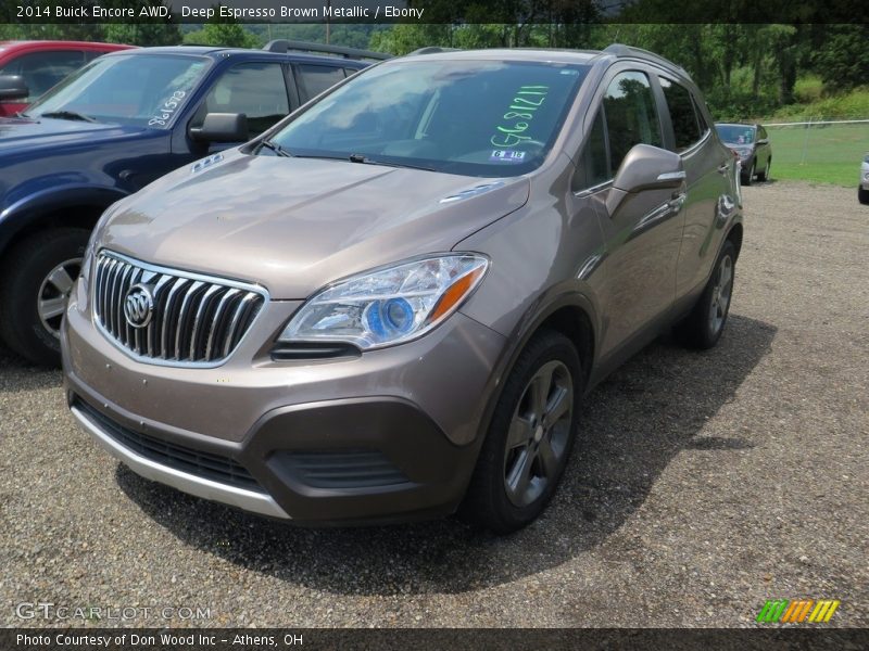 Deep Espresso Brown Metallic / Ebony 2014 Buick Encore AWD