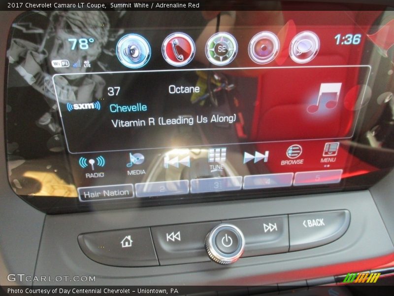Summit White / Adrenaline Red 2017 Chevrolet Camaro LT Coupe