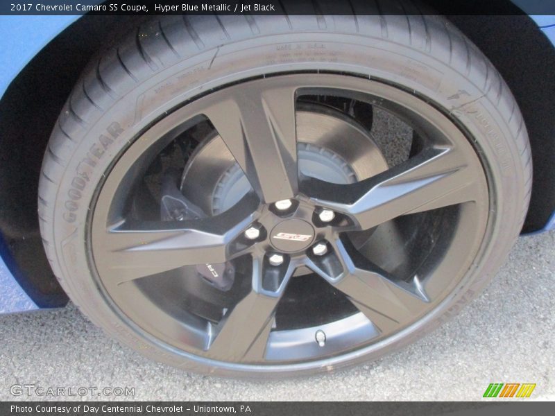 Hyper Blue Metallic / Jet Black 2017 Chevrolet Camaro SS Coupe
