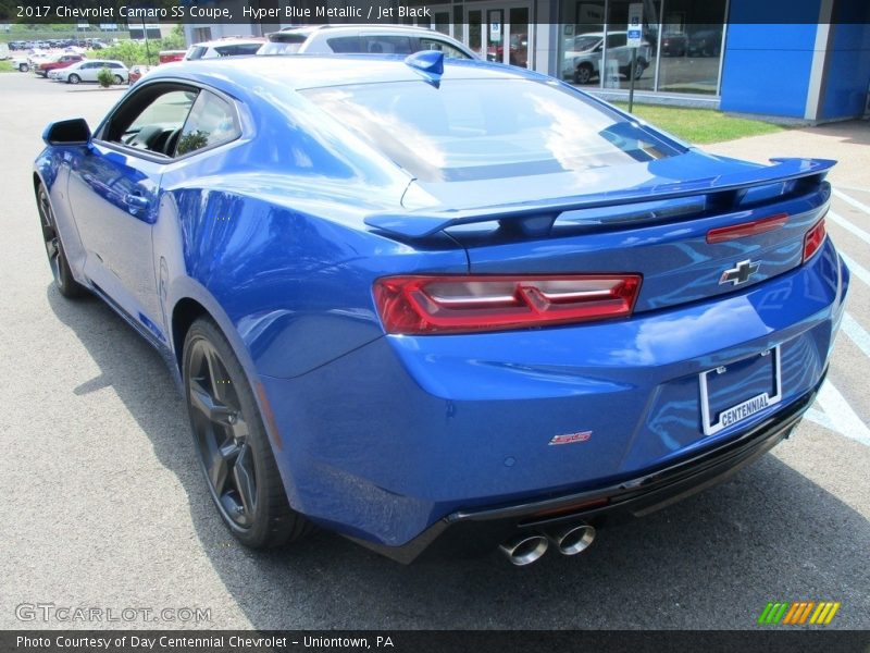 Hyper Blue Metallic / Jet Black 2017 Chevrolet Camaro SS Coupe