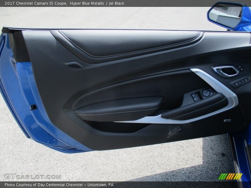 Hyper Blue Metallic / Jet Black 2017 Chevrolet Camaro SS Coupe