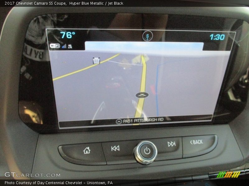 Hyper Blue Metallic / Jet Black 2017 Chevrolet Camaro SS Coupe