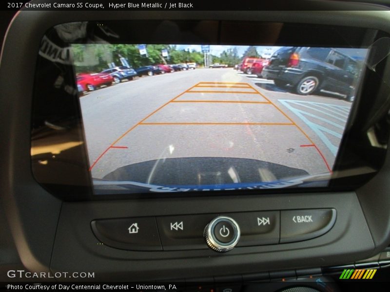 Hyper Blue Metallic / Jet Black 2017 Chevrolet Camaro SS Coupe