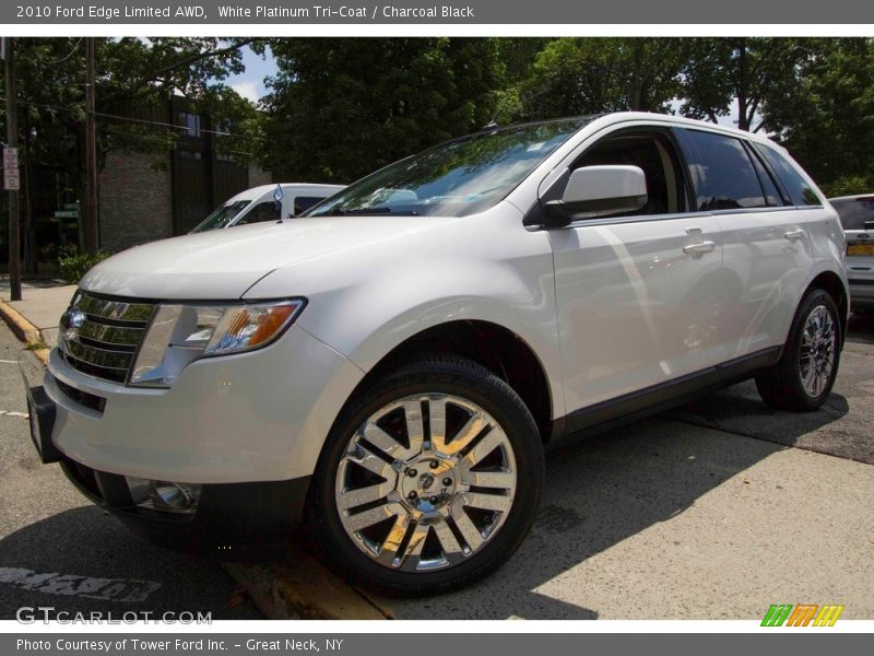 White Platinum Tri-Coat / Charcoal Black 2010 Ford Edge Limited AWD