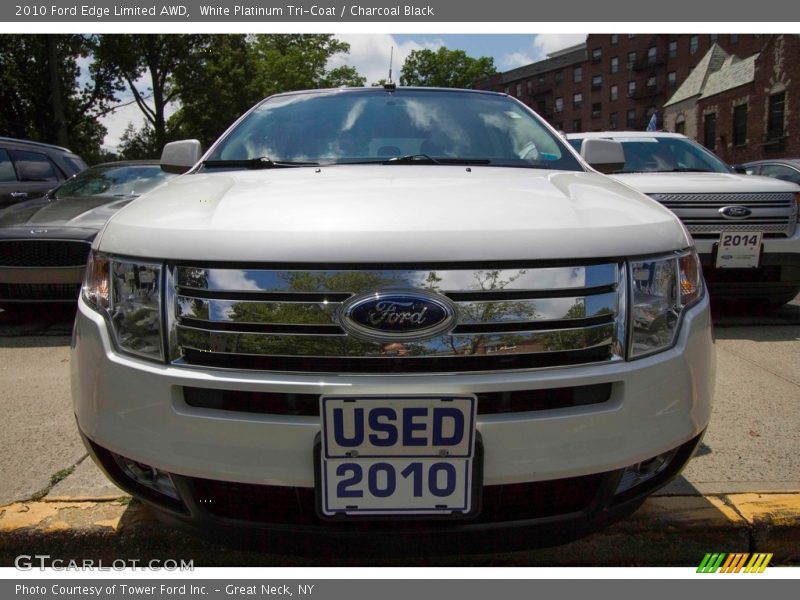 White Platinum Tri-Coat / Charcoal Black 2010 Ford Edge Limited AWD